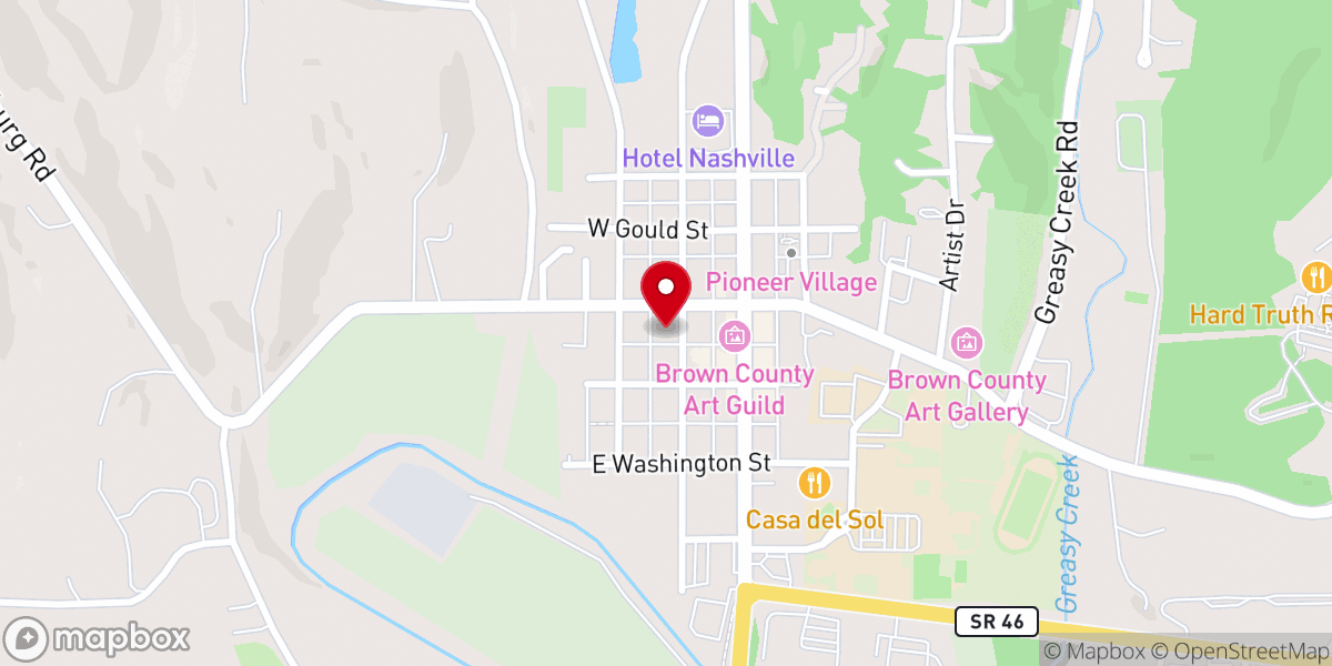 Map showing location of Nashville United Methodist Church