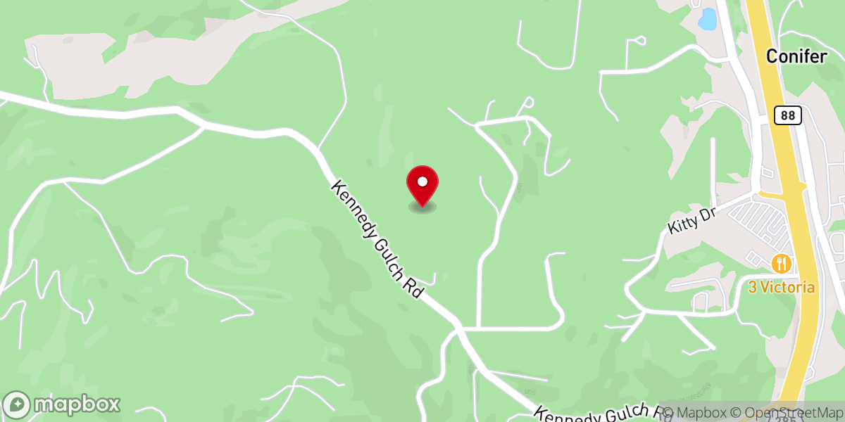 Map showing location of Timber Ridge Church