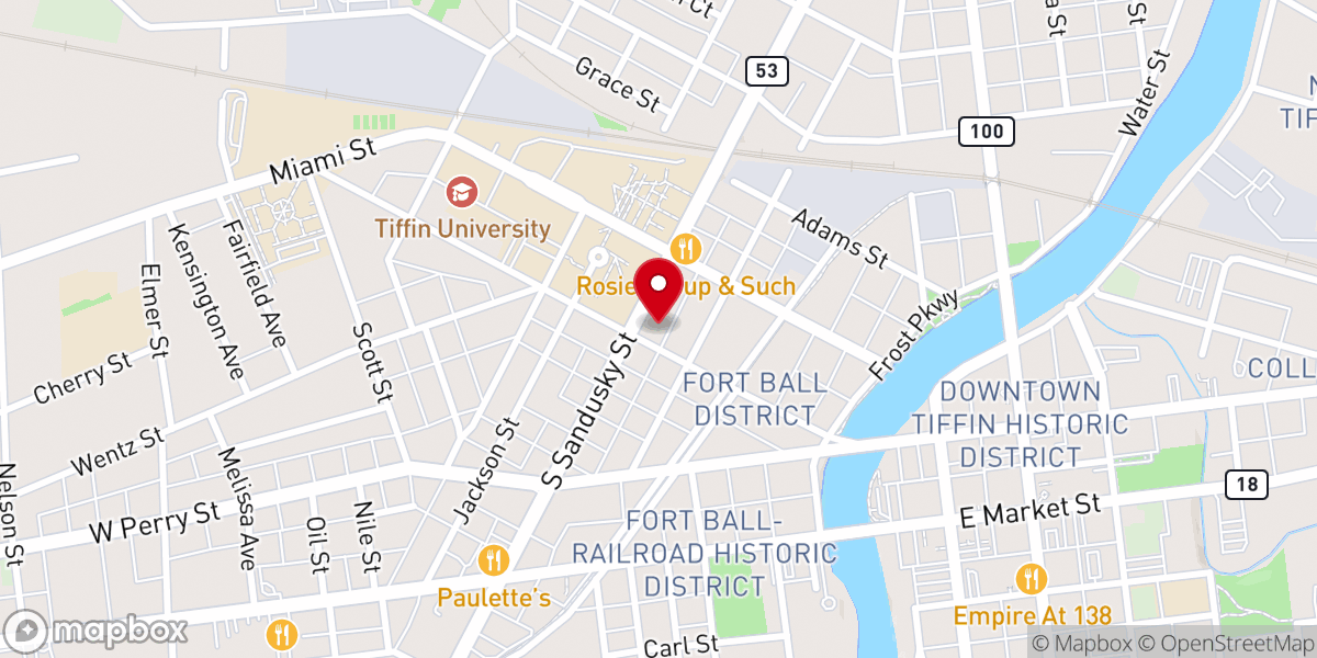Map showing location of St Mary Catholic Church