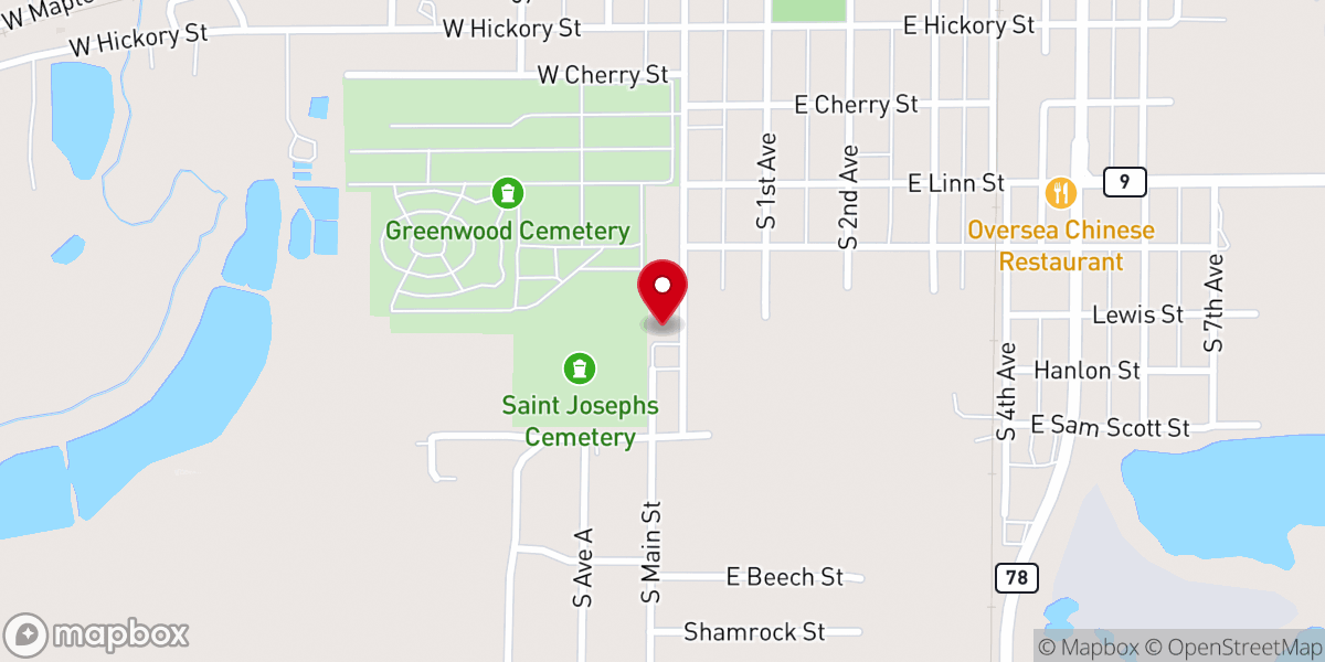 Map showing location of Canton Seventh-day Adventist Church