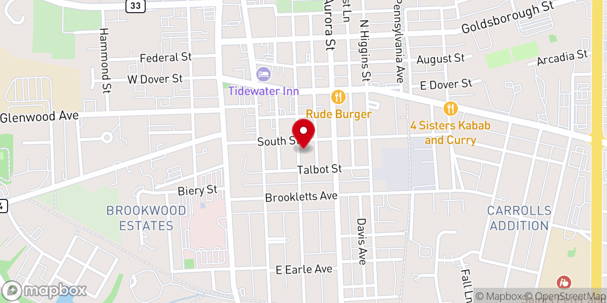 Map showing location of Bethel Ame