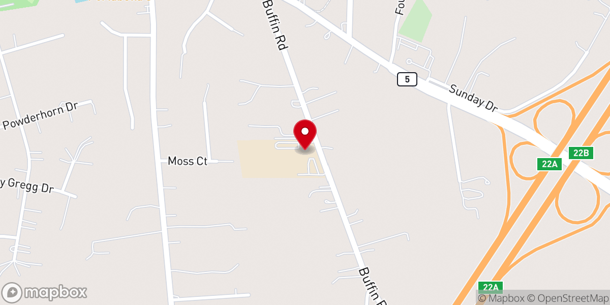 Map showing location of The Rise Church