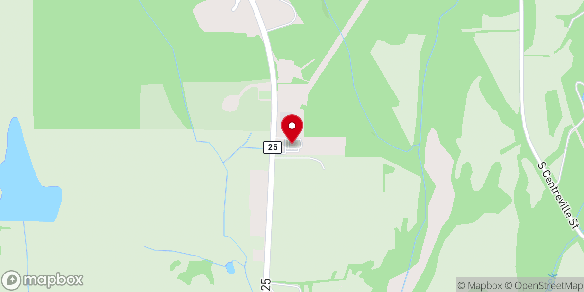 Map showing location of Greenleaf Church