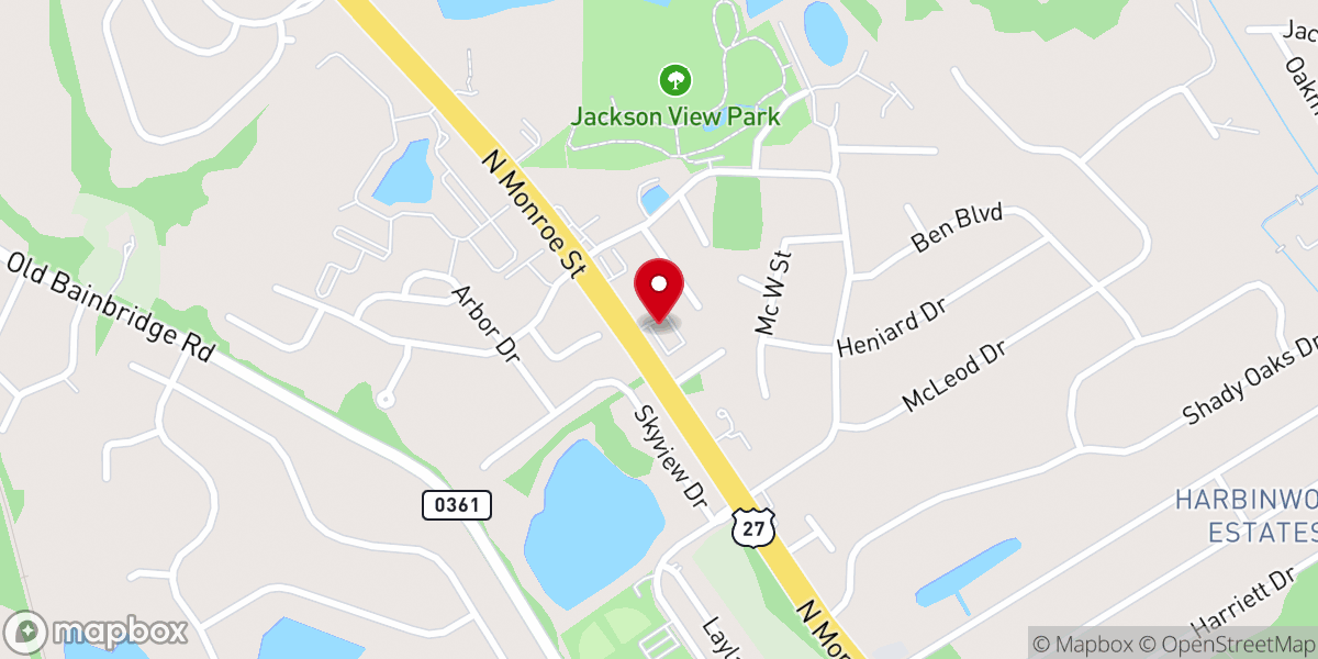 Map showing location of New Journey Baptist Church