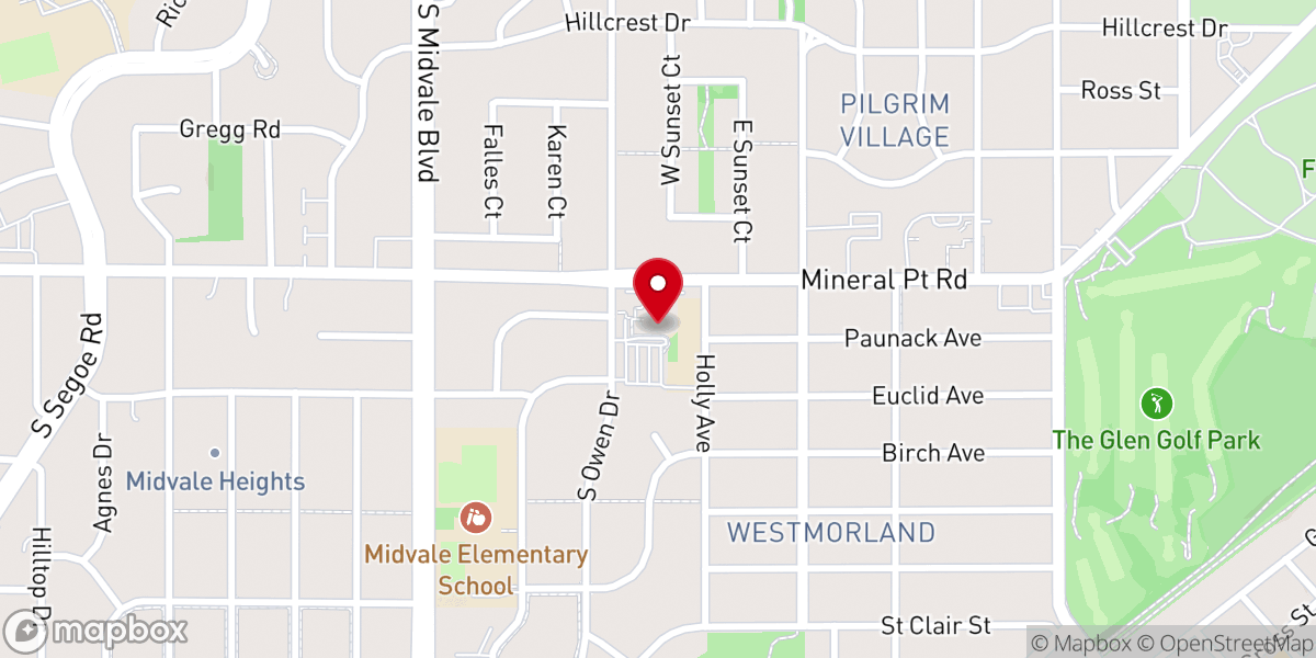 Map showing location of Our Lady Queen Of Peace Parish