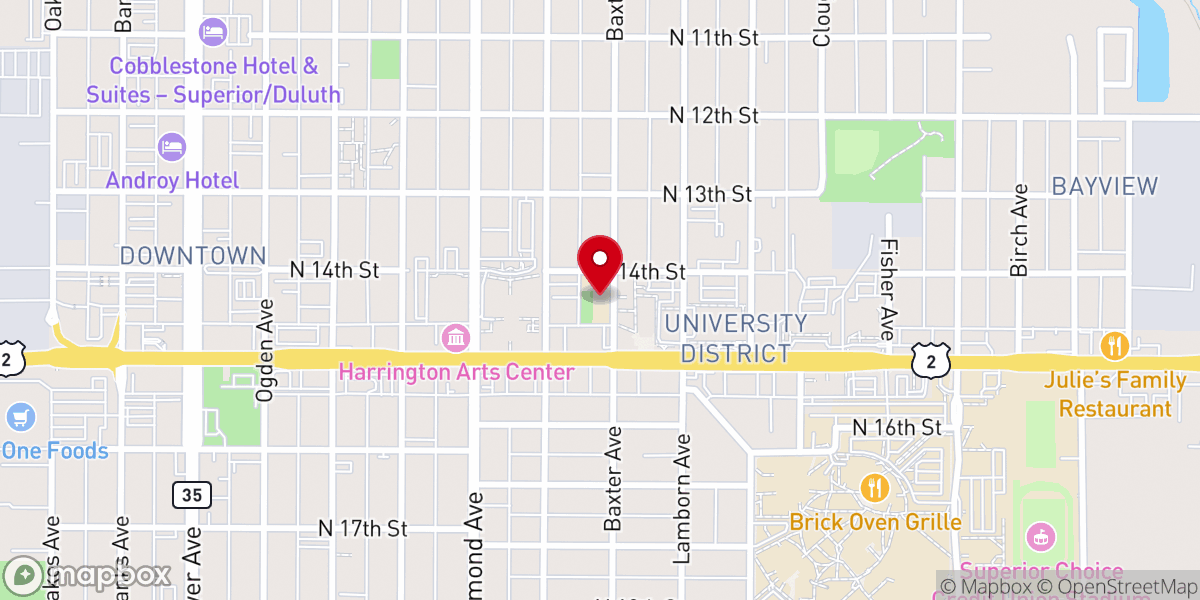 Map showing location of Cathedral School