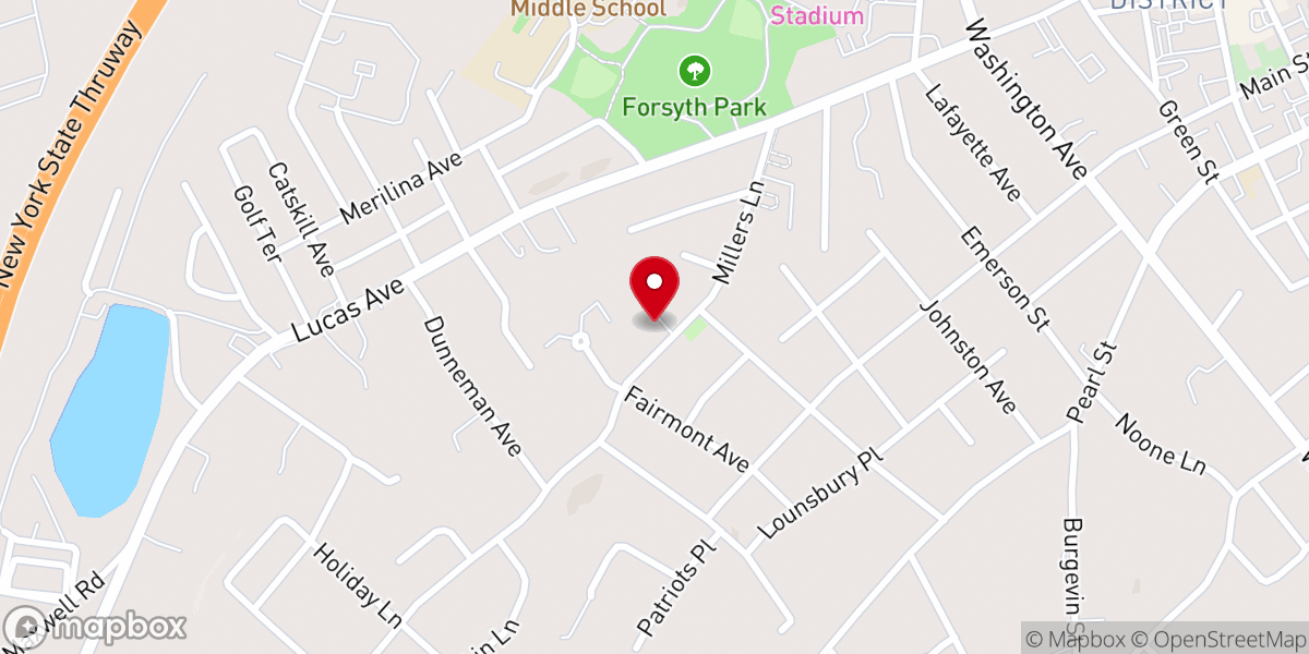 Map showing location of Kingston Alliance Church