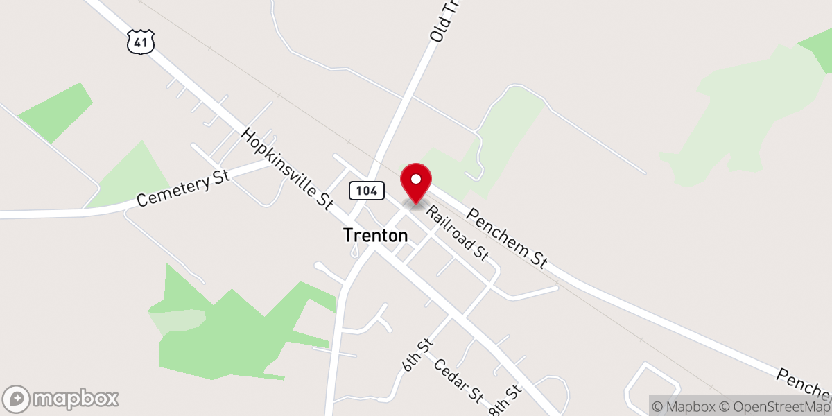 Map showing location of Queen Ann Baptist Church