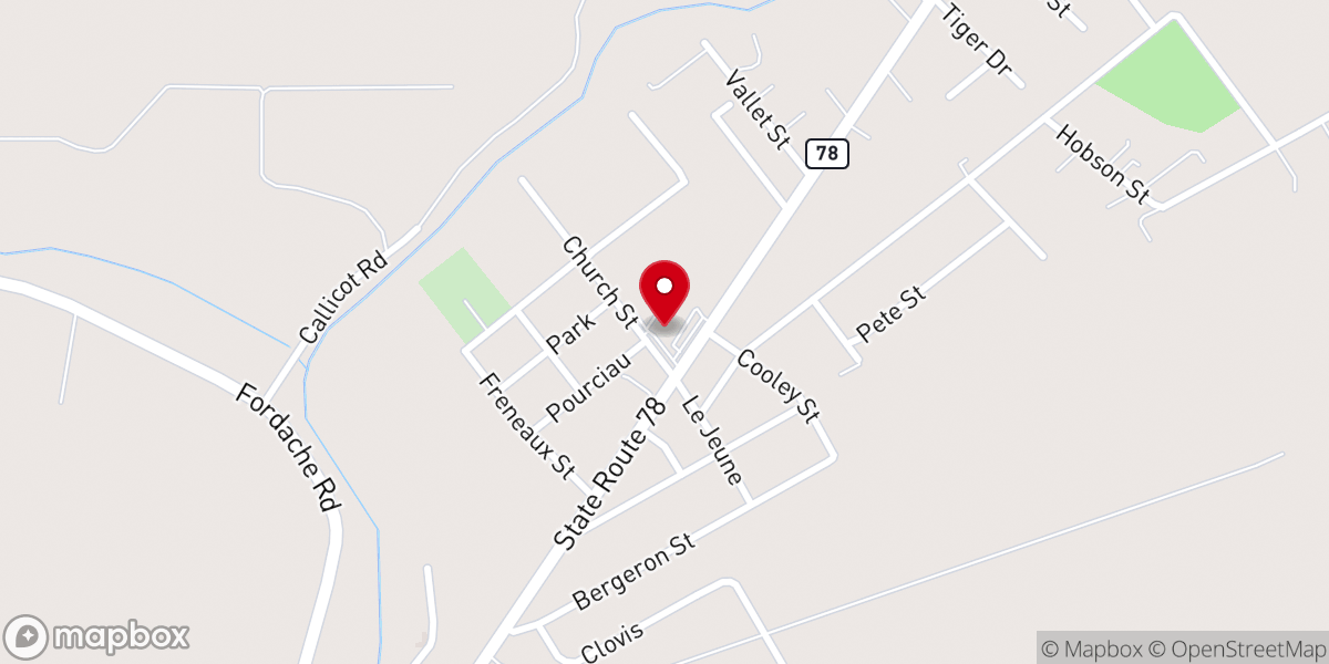 Map showing location of St Frances Cabrini Catholic Church