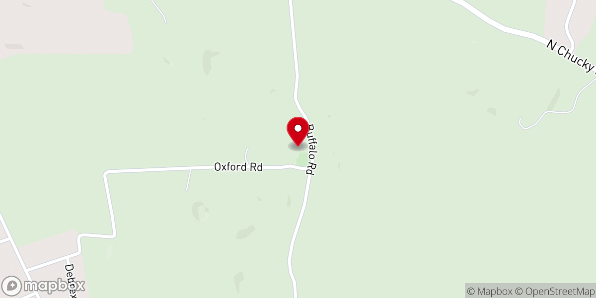 Map showing location of Buffalo Grove Baptist Church