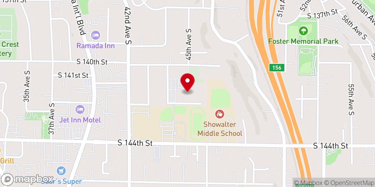 Map showing location of St. Thomas Catholic Church