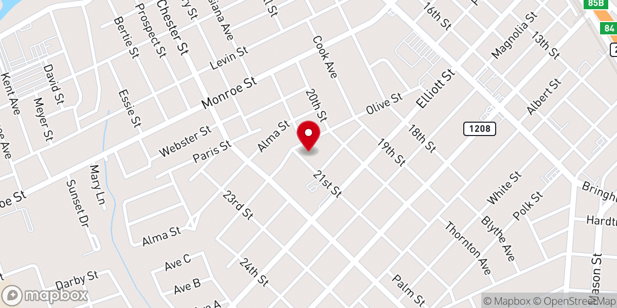 Map showing location of Our Lady of Prompt Succor Parish Office & Rectory