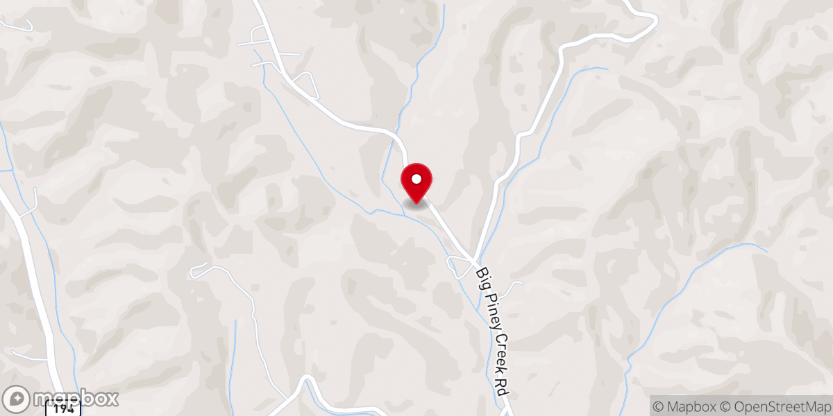Map showing location of Silas Creek Church