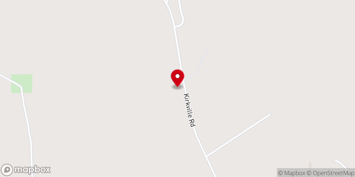 Map showing location of New Oaky Bower Church
