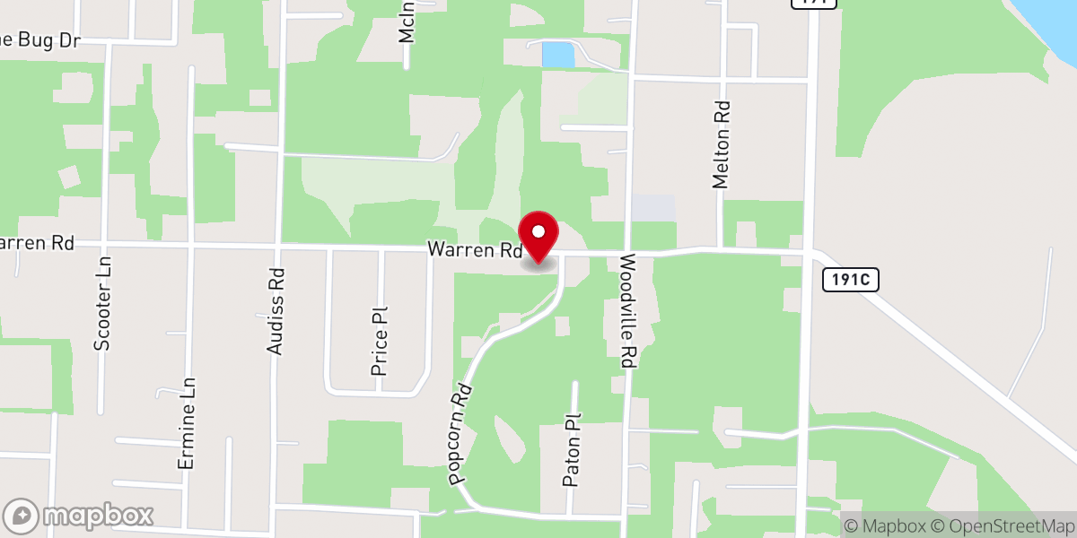 Map showing location of New Providence Missionary Baptist Church