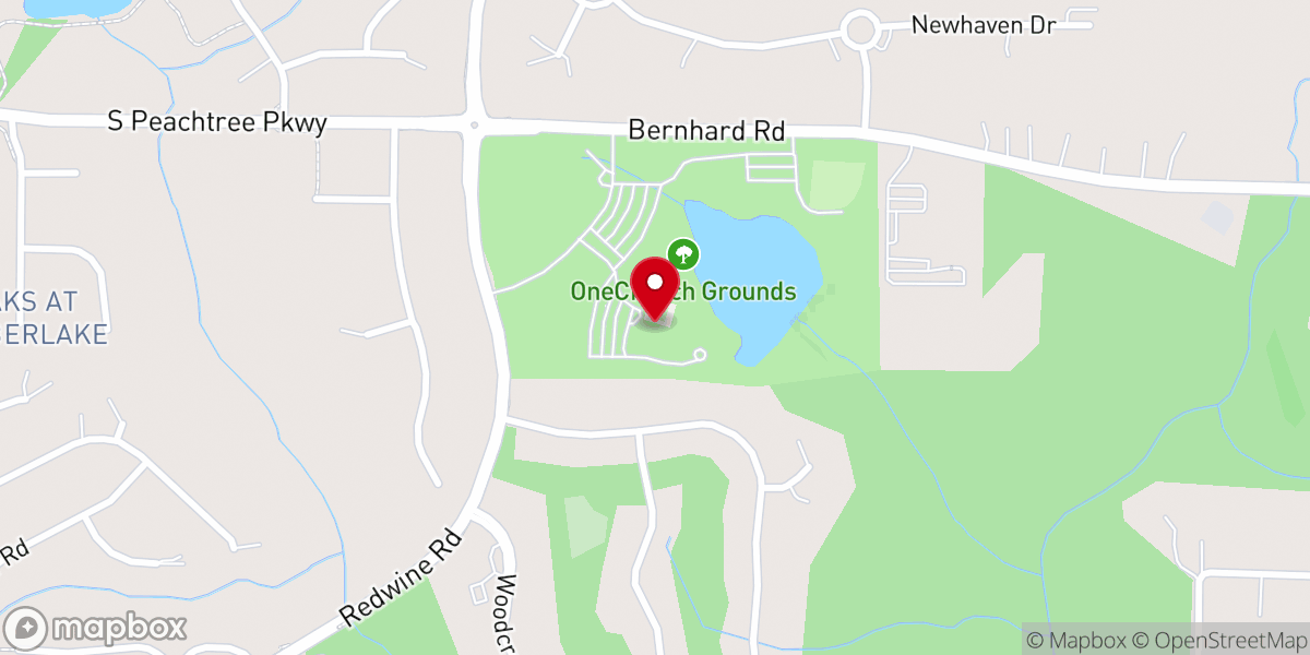 Map showing location of ONE Church