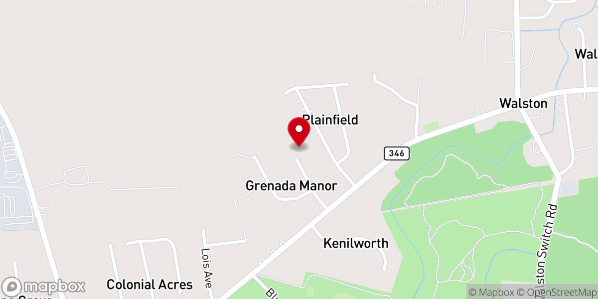 Map showing location of Gathering Tree Church