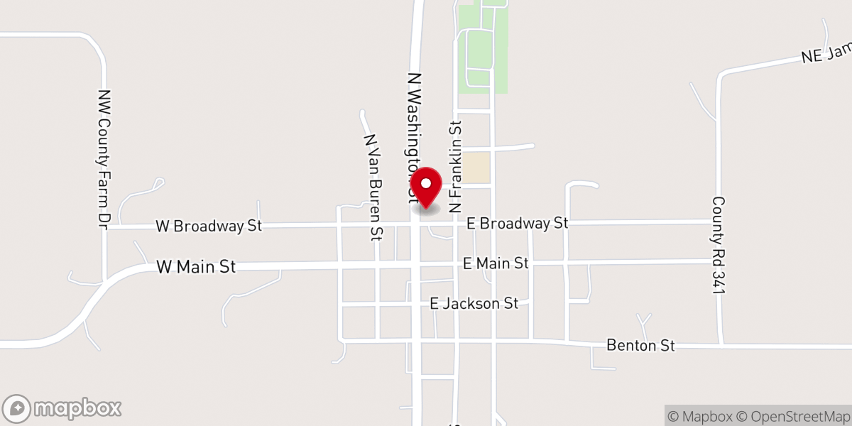 Map showing location of First Baptist Church of Kingston