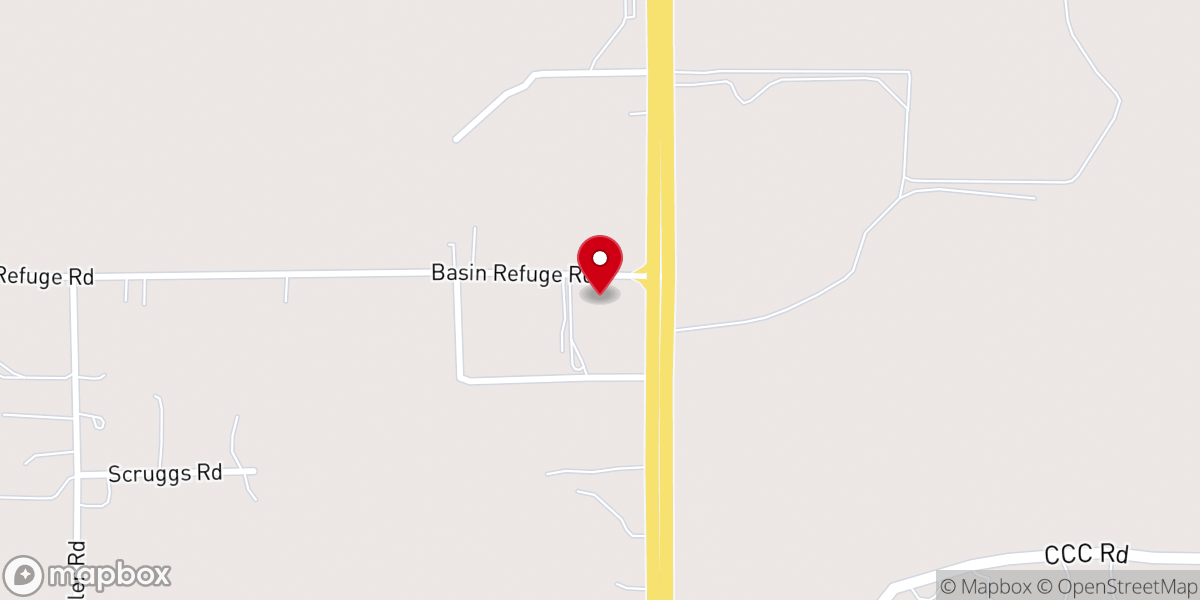 Map showing location of Lucedale Mennonite Church