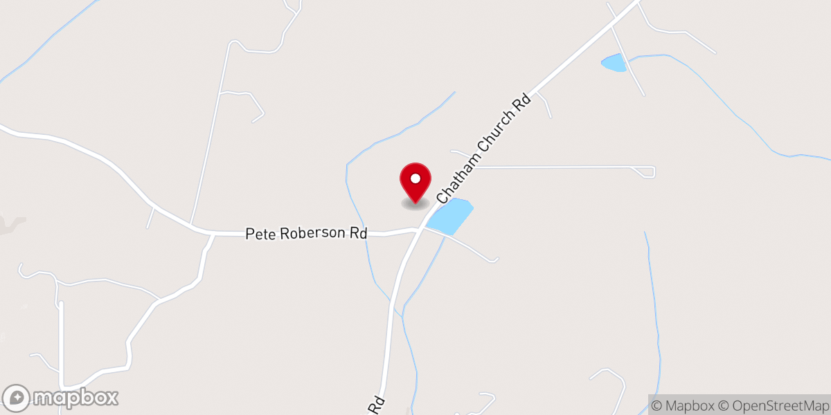 Map showing location of Chatham Church