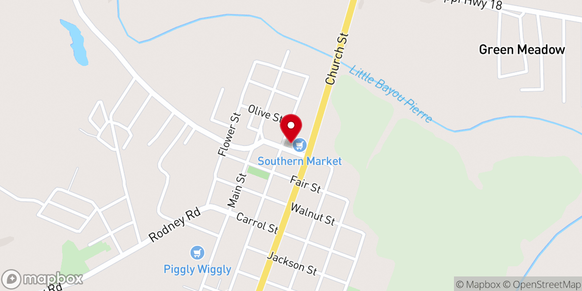 Map showing location of Saint Peter African Methodist Episcopal Church