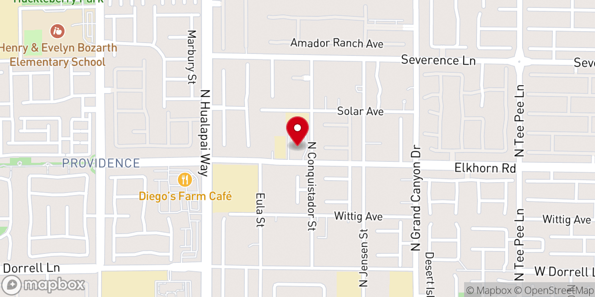 Map showing location of Elkhorn Meetinghouse