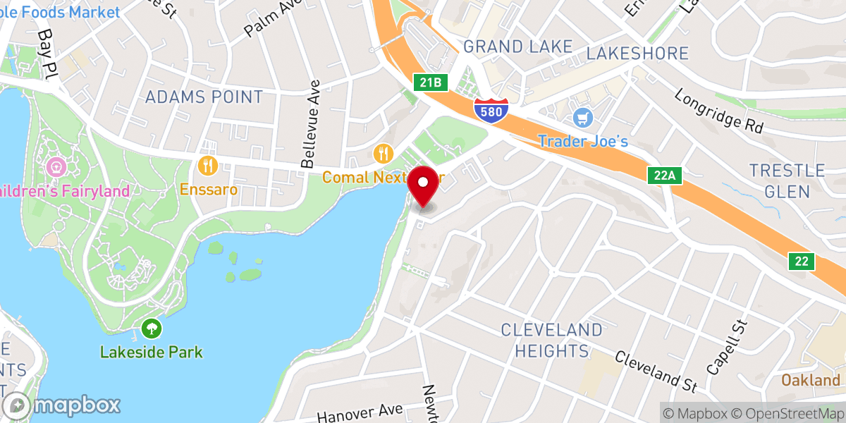 Map showing location of Our Lady of Lourdes Church
