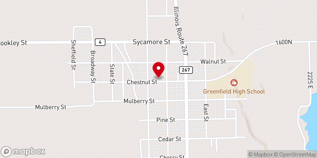 Map showing location of Bethlehem Tabernacle