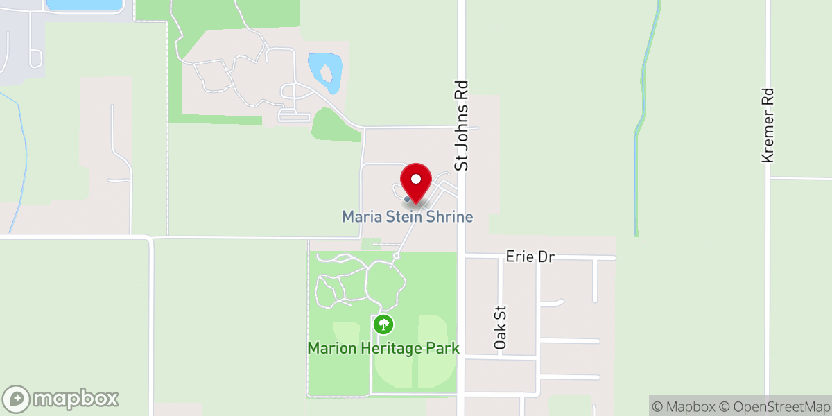 Map showing location of Pilgrim Gift Shop