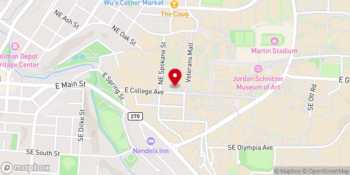 Map showing location of Daggy Hall