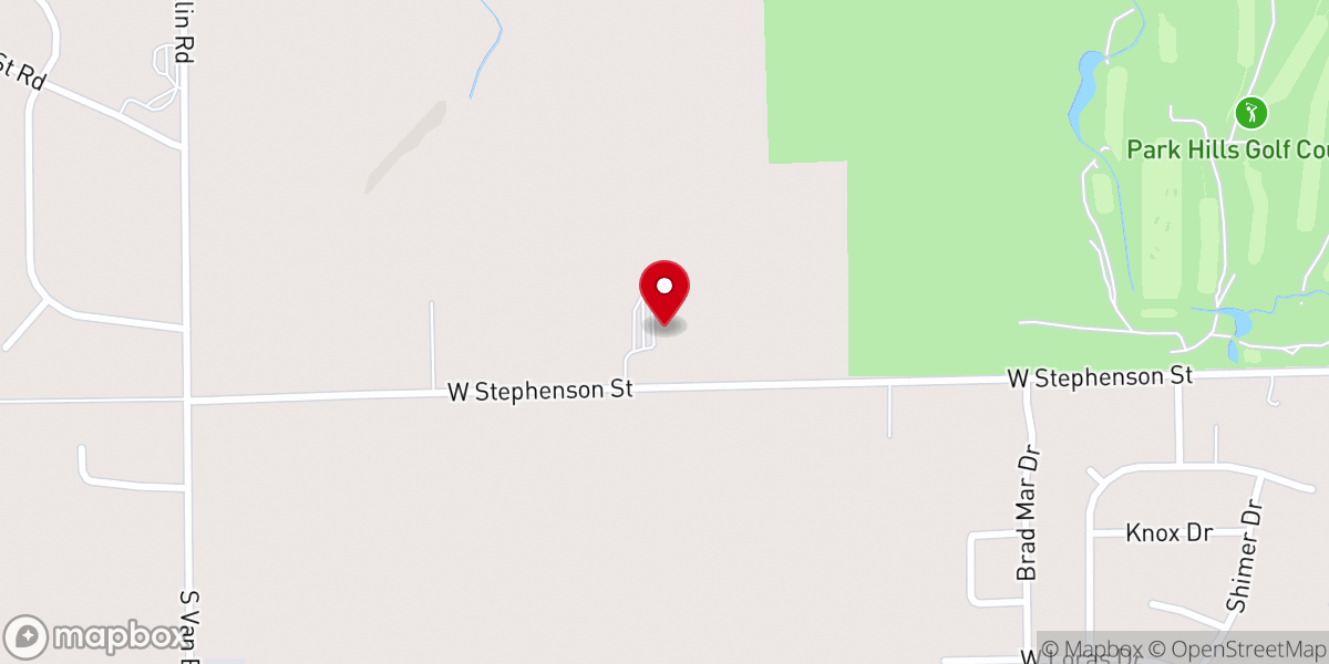 Map showing location of First Church of the Open Bible