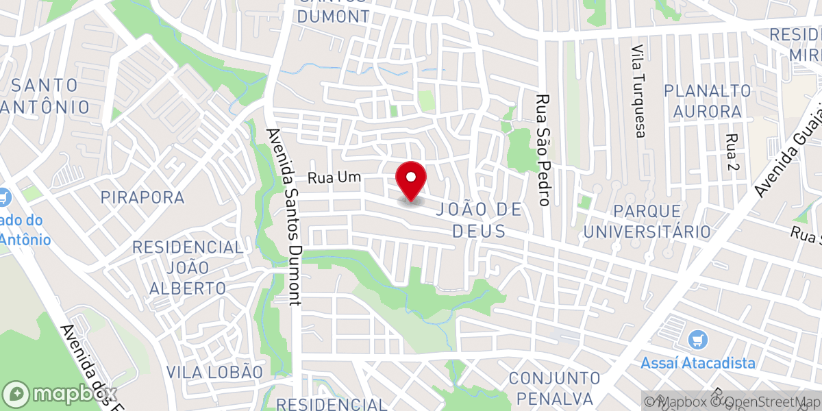Map showing location of Igreja pentecostal o senhor e a nossa bandeira forjada pelo fogo