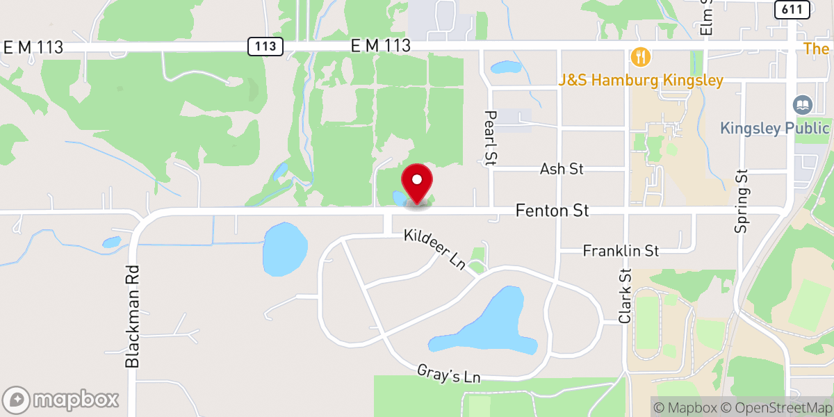 Map showing location of Traverse Bay Mennonite Church