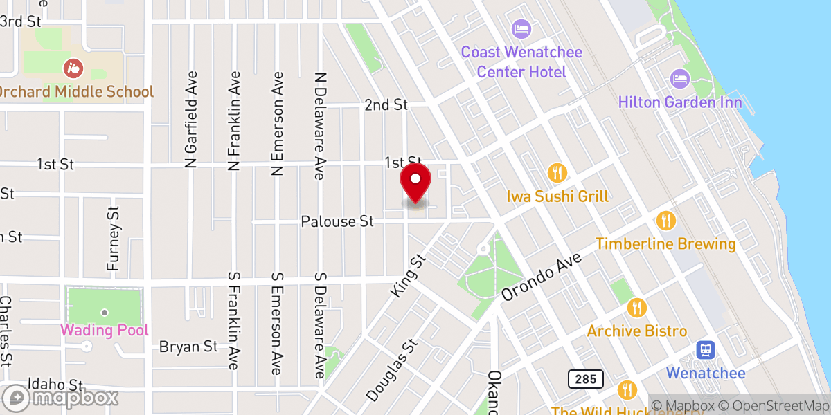 Map showing location of St Paul's Lutheran-LCMS