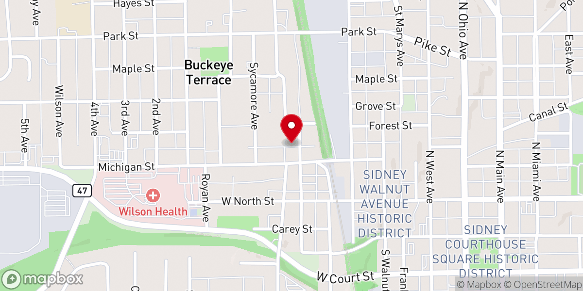 Map showing location of Johnson C