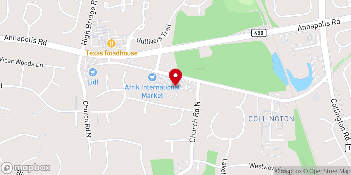 Map showing location of Christ Embassy Bowie, Maryland USA.