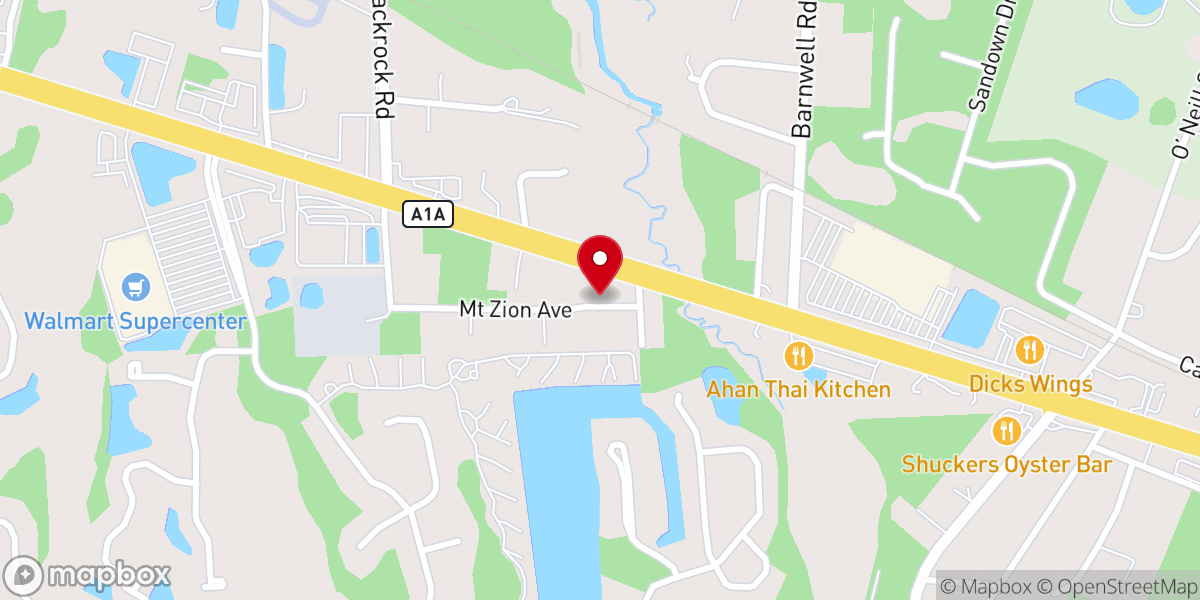 Map showing location of Third Mt Zion Baptist Church