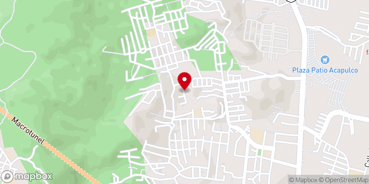 Map showing location of Iglesia Pentecostal Arca del Pacto