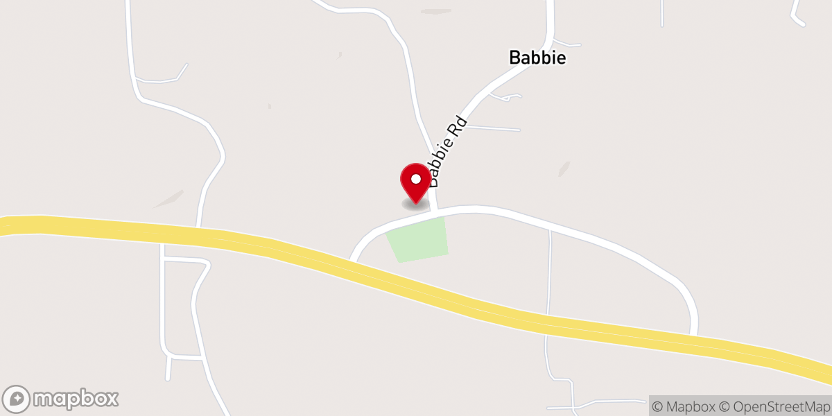 Map showing location of Bethel Primitive Baptist Church