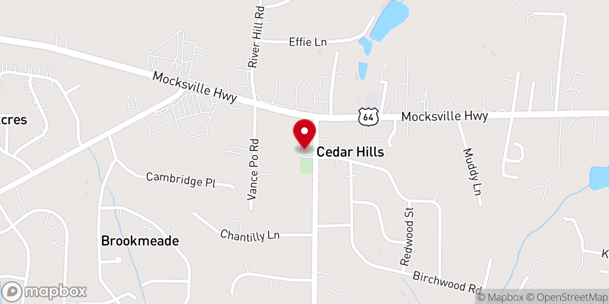 Map showing location of Abilene Church of Christ