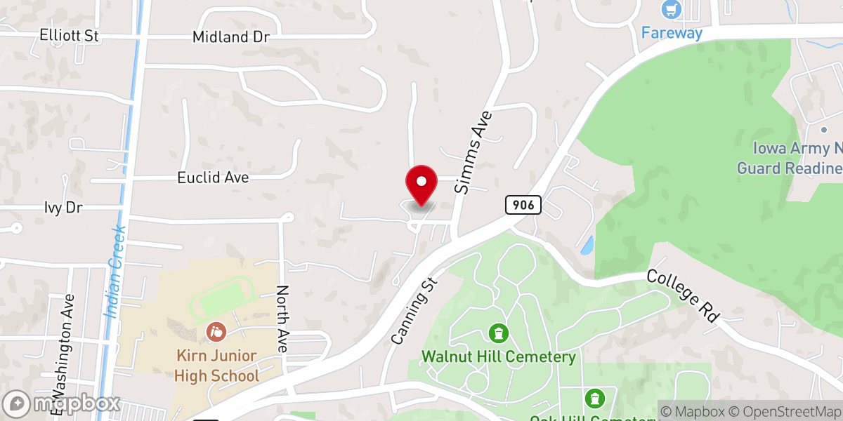 Map showing location of St Paul's Episcopal Church