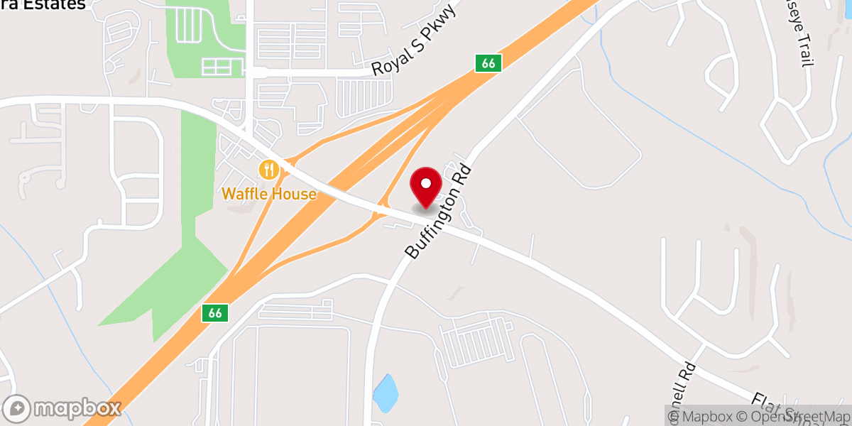 Map showing location of First Missionary Baptist Church