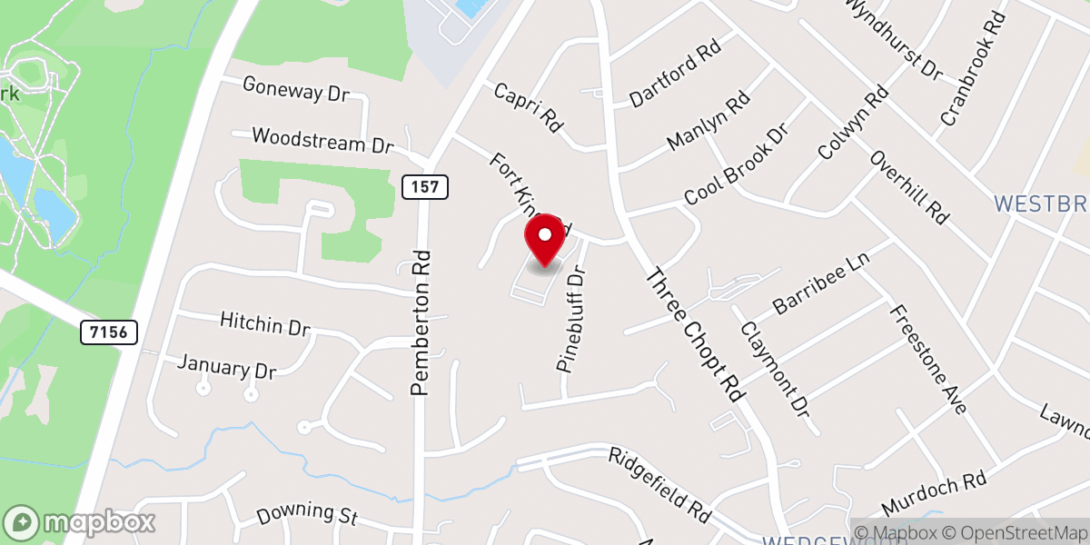Map showing location of Saint Andrew's United Methodist Church