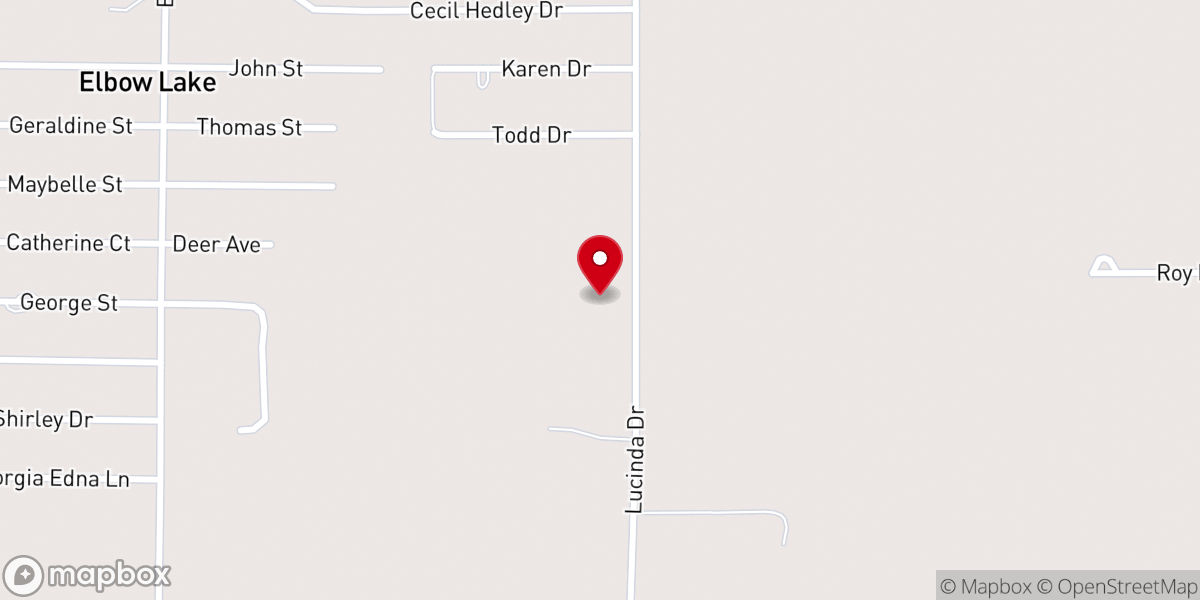 Map showing location of Skidway Lake Baptist Church