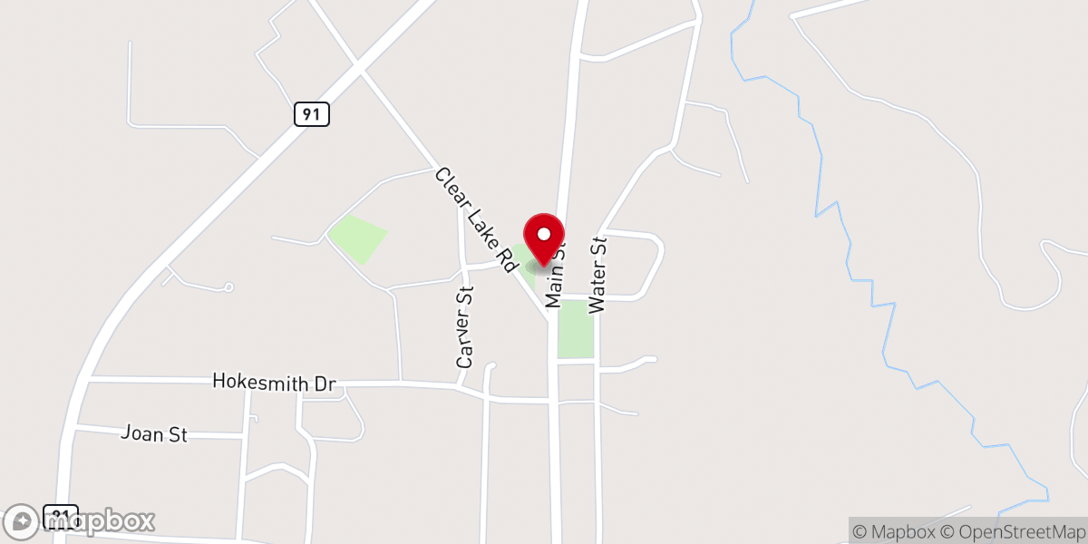 Map showing location of First Pleasant Grove Church