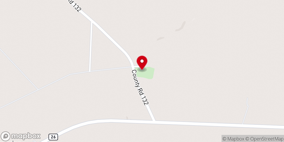 Map showing location of Hopewell United Methodist Church
