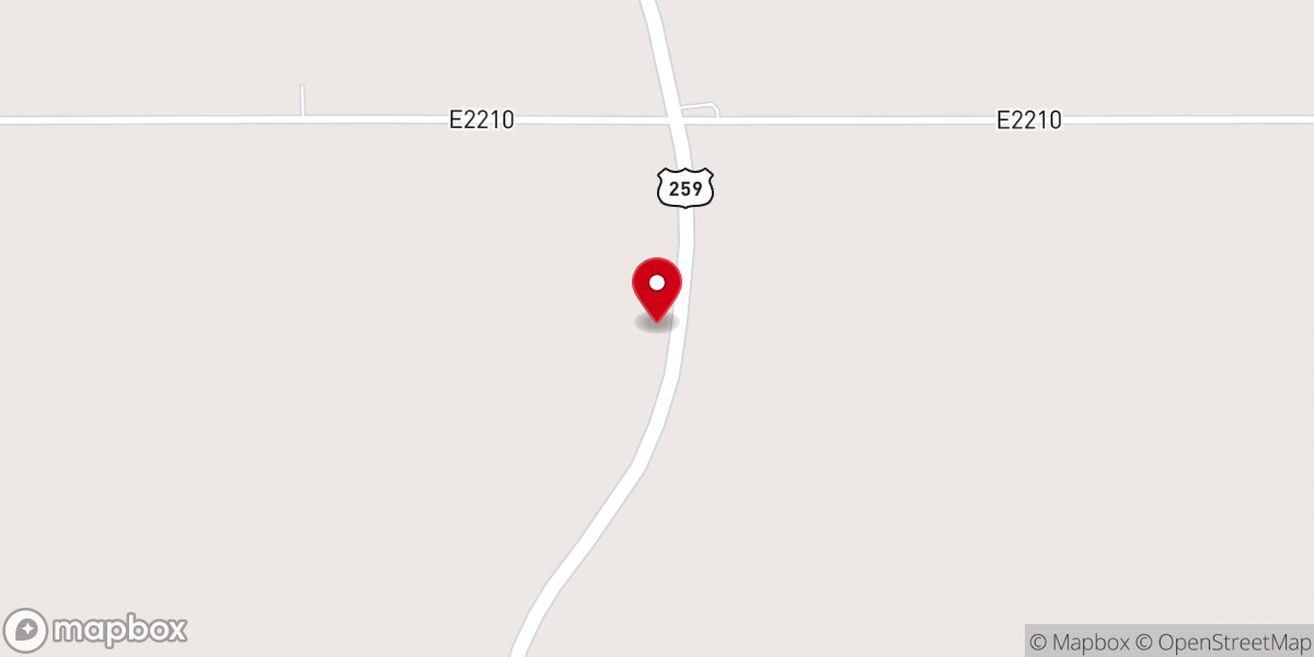 Map showing location of Greenleaf Church