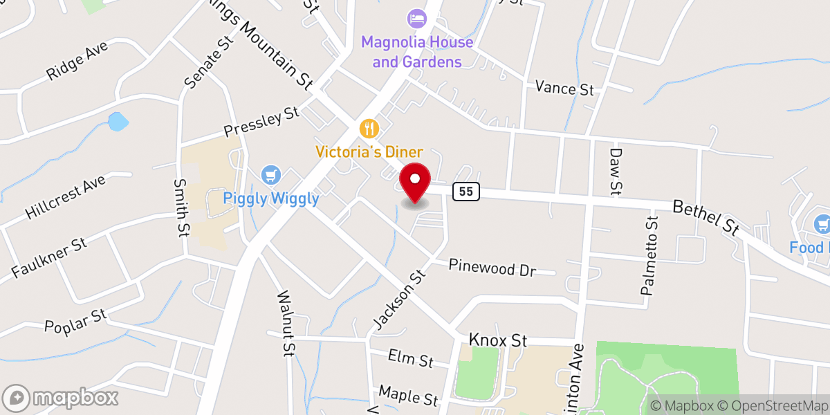 Map showing location of First United Methodist Church