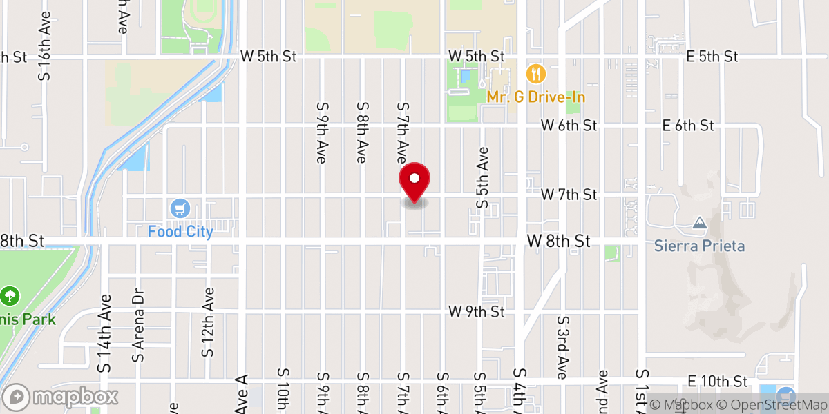Map showing location of Calvary Lutheran Church - LCMS