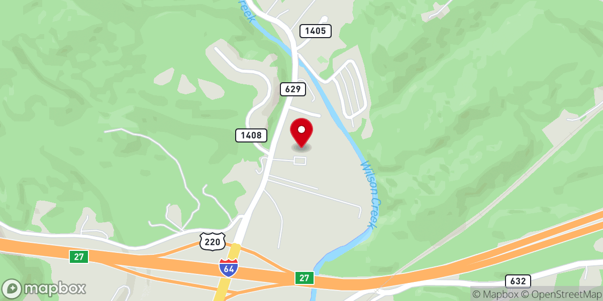 Map showing location of Immanuel Baptist Church